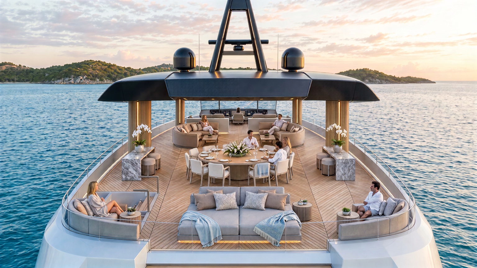 Bridge Deck outdoor dining and lounge terrace